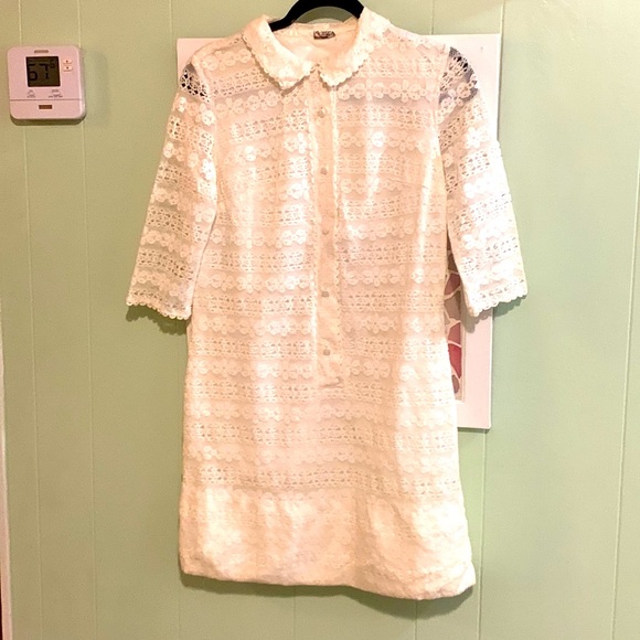 Alden Dresses & Skirts - Vintage Aldens Off White Lace Dress
